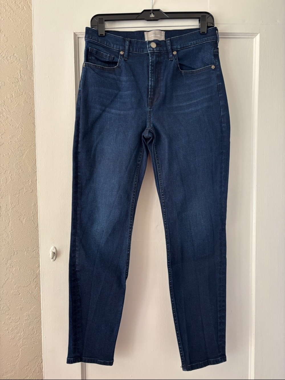 Everlane Women's High Waist Jeans in Dark Blue Wash